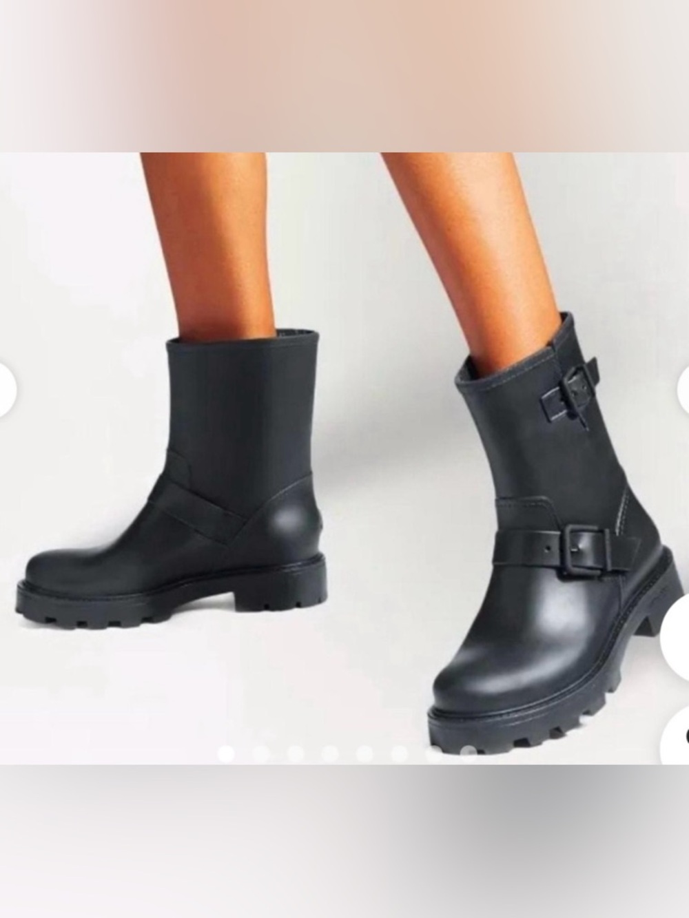 Jimmy Choo Black Yael Rainboots authentic